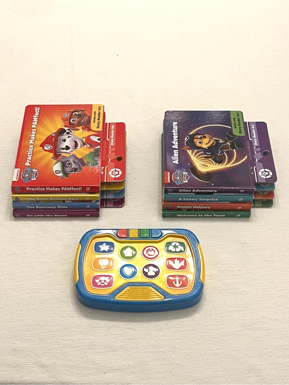 Paw Patrol Story Reader Go + Ruff Ruff Rhythms Interactive Book Bundle - Picture 2 of 5